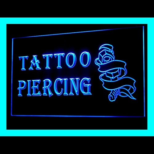 100071 Tattoo Piercing Body Piercing Creations Display LED Light Neon Sign