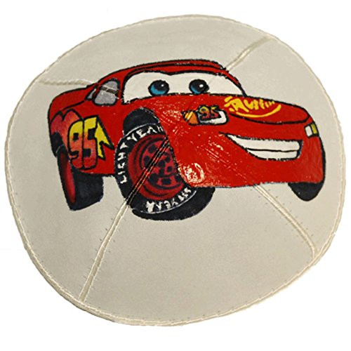Hand-painted Kippah -Yarmulke- with McQueen
