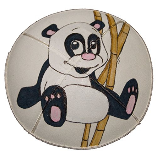 Hand-painted Kippah -Yarmulke- with Panda