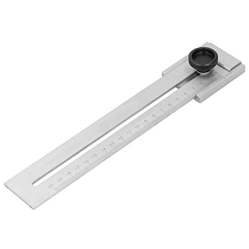 Accuracy Scribing Line Rule Carbon Steel Woodworking Parallel Ruler Durable for Measuring Marking-200mm-