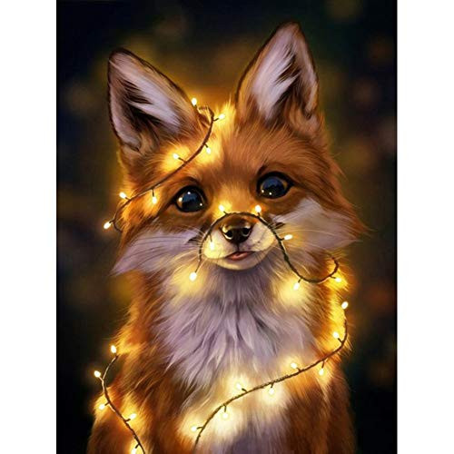 5D Diamond Painting Full Display Little Dog Diamond Embroidery Full Square Cross Stitch Rhinestones Decor Home Gift-30x40cm-11.8x15.7inch-