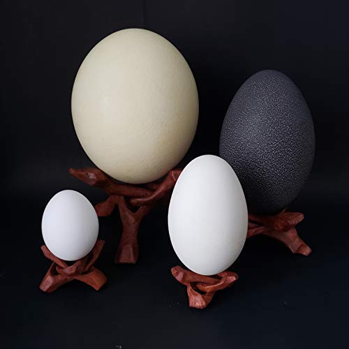 Crystal sphere stand display Ostrich egg stand Pysanka egg display stands carved wood tripod