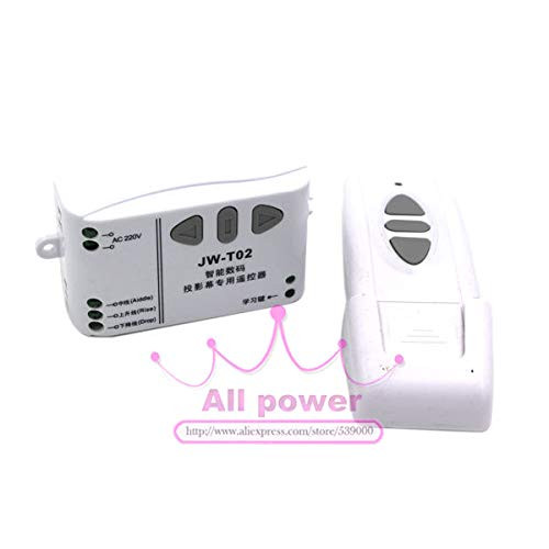 AC 220V Electrical Projection Screen Controller Curtain Motor Controller Wireless Remote Control UP Down Switch Button