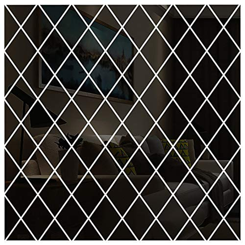 Euone_Home Wall Sticker DIY 3D Stereo Mirror Decorative Stickers Mirror Wall Stickers Easter and Eid Onsale