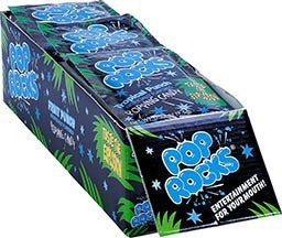 POP ROCKS - TROPICAL FRUIT PUNCH Popping candy. 18 pcs per display unit- Individually wrapped in .33 oz packages