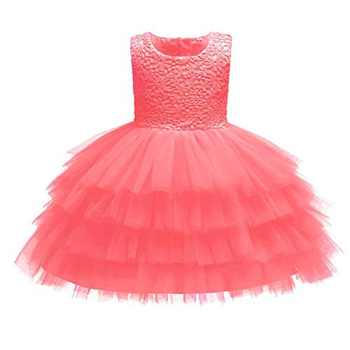 Baby Girl Formal Dress Lace Floral Tutu Tulle Princess Dedication Birthday Party Dress A-line Sleeveless Wedding Bridesmaid Pageant Newborn Baptism Christening Gown Summer Clothes Watermelon Red 0-6M Baby Girl Formal Dress Lace Floral Tutu Tulle Princess Dedication Birthday Party Dress A-line Sleeveless Wedding Bridesmaid Pageant Newborn Baptism Christening Gown Summer Clothes Watermelon Red 0-6M