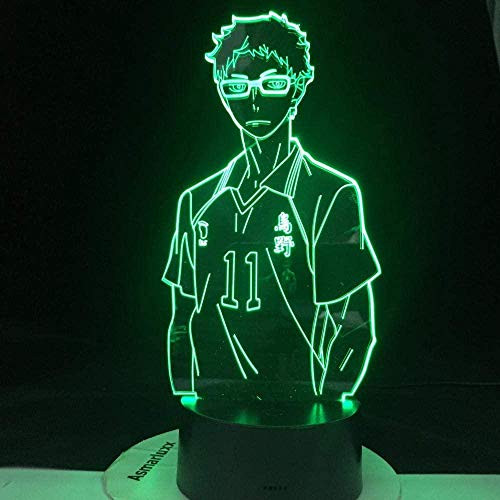 3D Night Light Illusion LED Anime Decor Lamps USB Anime KEI TSUKISHIMA LED Anime LAMP Manga Gift Anime 3D Lamp Night Light Lamp Otaku Gift SGKL