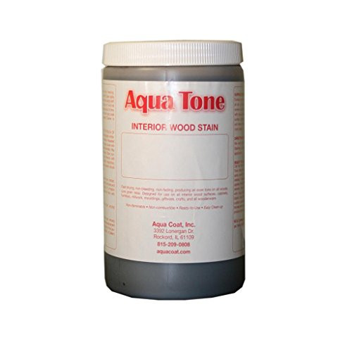 Aqua Tone Water-Based Wood Stain -Quart Brown Cherry-