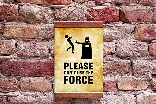 Please Dont Use The Force Star Wars Storm Trooper Disney Rogue One Darth Vader The Dark Side Funny Geek Gift Canvas Print B237s