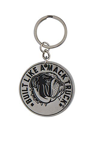 Mack Trucks Built Like a Truck Circle Tag Metal Keychain