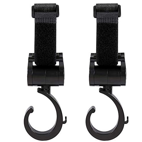 2 Pack Baby Stroller Hooks Multi Purpose Stroller Clips Organizer Hanger for Diaper Bags Clothing Purses Groceries Mommy Shopping or Walking 2 Pack Baby Stroller Hooks Multi Purpose Stroller Clips Organizer Hanger for Diaper Bags Clothing Purses Groceries Mommy Shopping or Walking
