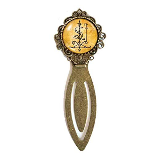 Papa Loko Loa Veve Voodoo Bookmark Metal Clip Hooks Funny Clipon Vintage Bookmarker Papa Vodou Loko Loa Symbol Art Cute Gift Cosplay