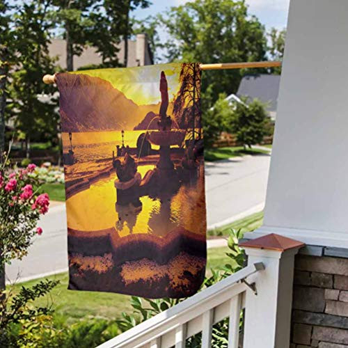 Italian Personalized Garden Flag Seasonal Spring Easter Mothers Day Decoration Tremezzo at Sunset Mediterranean Famous Landmark European Cityscape Town Scenery Image Orange House Size-28 inch by 40 inch Italian Personalized Garden Flag Seasonal Spring Easter Mothers Day Decoration Tremezzo at Sunset Mediterranean Famous Landmark European Cityscape Town Scenery Image Orange House Size-28 inch by 40 inch