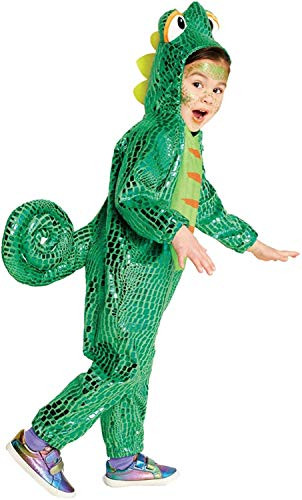 Hyde  and  Eek Boutique Toddler Plush Chameleon Halloween Costume -Green 18-24 Months-