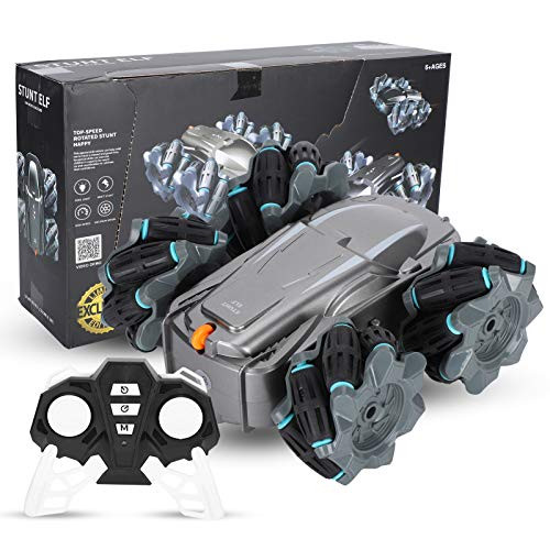 Jingyig RC Car Remote Control USB Charge Skidding Tumbling 2.4G Wireless Stunt Car Toy for Kids Boys