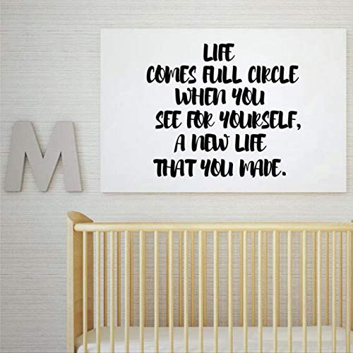 Life Comes Full Circle Childrens Playroom Vinyl Art Wall Decal Wall Stickers and Murals Peel and Stick Home Poster Decor for Bedroom Living Room Nursery Indoor. Life Comes Full Circle Childrens Playroom Vinyl Art Wall Decal Wall Stickers and Murals Peel and Stick Home Poster Decor for Bedroom Living Room Nursery Indoor.