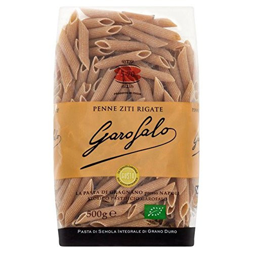Garofalo Organic Whole Wheat Penne Dry Pasta - 500g -1.1lbs-