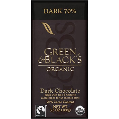 Green and Blacks Organic Dark Chocolate 70 percent Cacao 3.5 Ounce Pack of 1 Green and Blacks Organic Dark Chocolate 70 percent Cacao 3.5 Ounce Pack of 1
