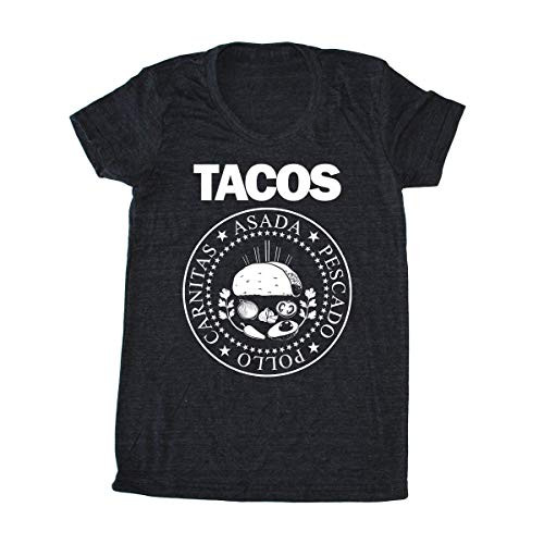 Womens TACOS Ramones Shirt - Funny Mexican Food T-shirt