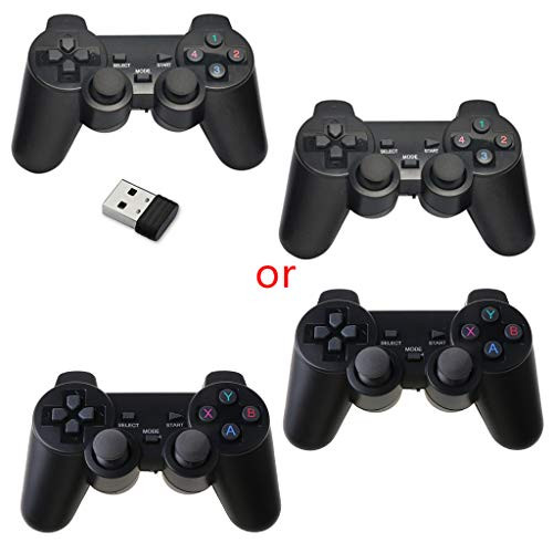 Sara-u USB Wireless Double Handle Game Controller Joystick Vibration Gamepad for PC