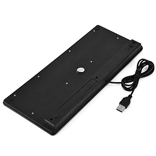 11.2 Inch Thin Mute 78 Keys Mini Wired Keyboard USB Multimedia Keyboard for PC Computer Laptop