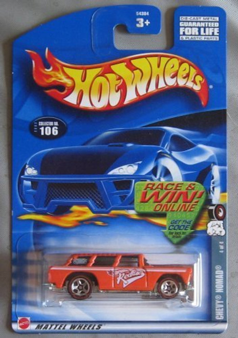 Hot Wheels 2002 Red Lines Series Chevy Nomad 4/4 106 ORANGE by Hot Wheels