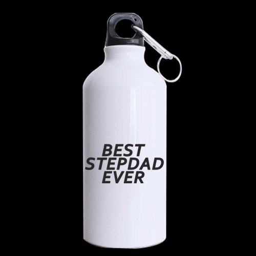 Super Quality Funny Quotes Theme Best Stepdad Ever Pattern Sports Bottle - Aluminum Material Water Bottle - 13.5 OZ Two Sides Print