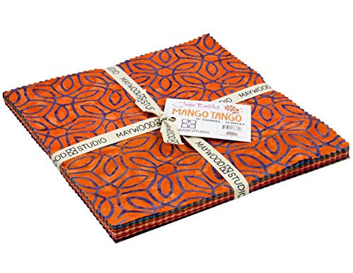 Mango Tango Batiks 10" Squares 42 Pieces Layer Cake Maywood Studio