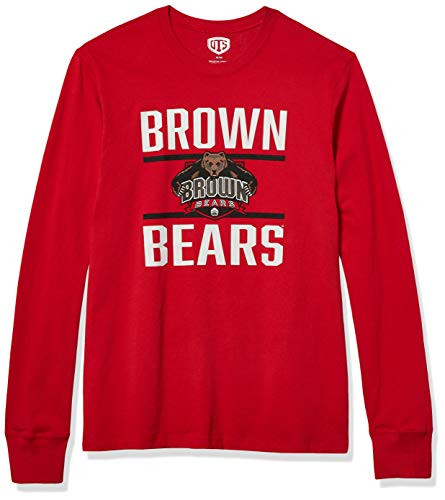 OTS NCAA Brown Bears Mens Rival Long Sleeve Tee Double Bar Medium