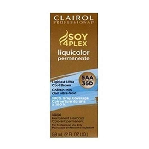 Clairol Professional Liquicolor 5AA/36D Lightest Ultra Cool Brown 2 oz -Pack of 6-