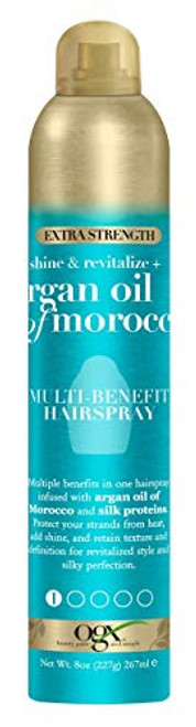 Ogx Argan Oil Of Morocco Hair Spray 8 Ounce -Multi-Benefit- -267ml- -Pack of 2- Ogx Argan Oil Of Morocco Hair Spray 8 Ounce -Multi-Benefit- -267ml- -Pack of 2-