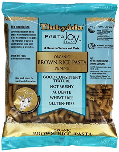 Two- Pack Tinkyada Organic Brown Rice Penne - 12 oz Each - Gluten  and  Wheat Free