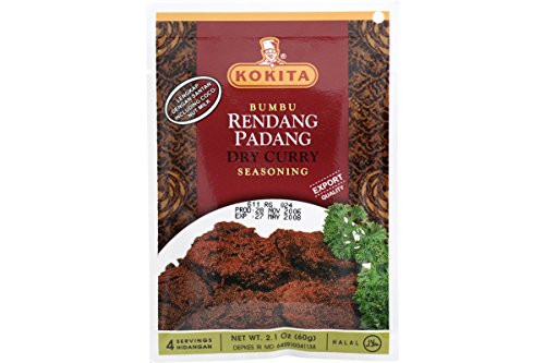 Bumbu Rendang Padang -Dry Curry Seasoning- - 2.1oz -Pack of 6-