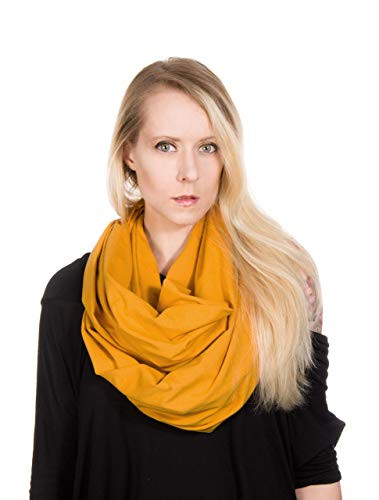 Jersey Infinity Scarf -Mustard Yellow-