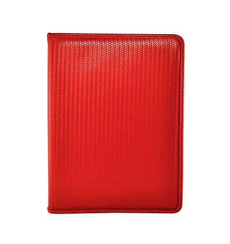 Dex ProLine Portfolio 9 Pocket Zipper Red