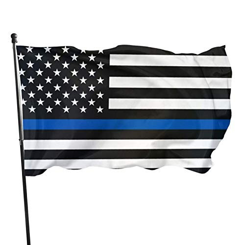 EVISUK USA Police Thin Blue Line 3x5 Blue Stripe American Matter Police Flags - USA Honoring Law Enforcement Officers Flag EVISUK USA Police Thin Blue Line 3x5 Blue Stripe American Matter Police Flags - USA Honoring Law Enforcement Officers Flag