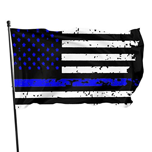 EVISUK Thin Blue Line Flag 3x5 Blue Stripe American Matter Police Flags - USA Honoring Law Enforcement Officers Flag EVISUK Thin Blue Line Flag 3x5 Blue Stripe American Matter Police Flags - USA Honoring Law Enforcement Officers Flag