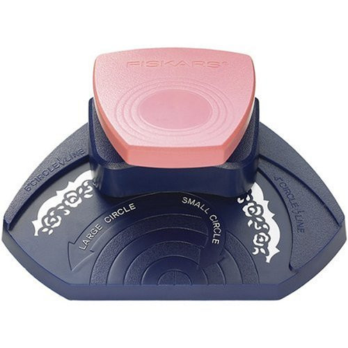 Fiskars Circle Border Punch RING AROUND THE ROSEY -12-6708- For Scrapbooking Card Making  and  Craft Projects