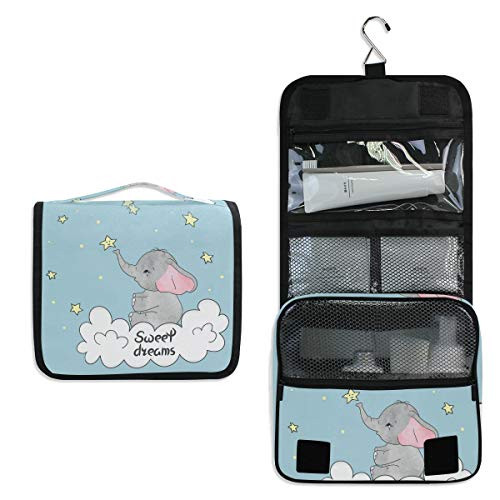 HousingMart Hanging Toiletry Bag Cute Elephant Makeup Cosmetic Bag Zipper Toiletry Kit Large Travel Toiletry Bag Organizer with Hook HousingMart Hanging Toiletry Bag Cute Elephant Makeup Cosmetic Bag Zipper Toiletry Kit Large Travel Toiletry Bag Organizer with Hook