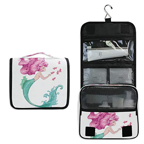 HousingMart Hanging Toiletry Bag Mermaid Makeup Cosmetic Bag Zipper Toiletry Kit Large Travel Toiletry Bag Organizer with Hook HousingMart Hanging Toiletry Bag Mermaid Makeup Cosmetic Bag Zipper Toiletry Kit Large Travel Toiletry Bag Organizer with Hook