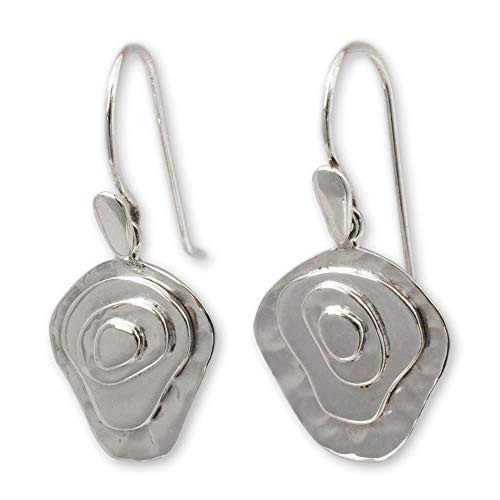 NOVICA .925 Sterling Silver Dangle Earrings Earth Layers