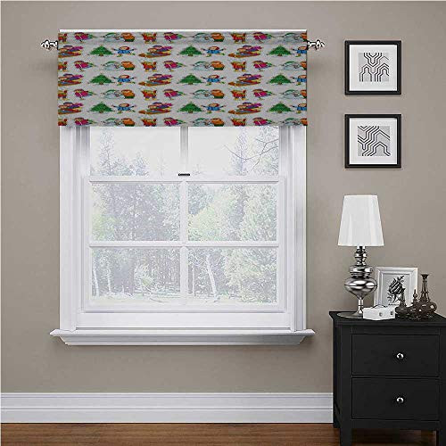 Winter Window Treatment Supplies Kids in Winter Clothes Building Snowman Sledding and Christmas Tree Happy Times Top Window Decor Multicolor 42 inch x 18 inch Winter Window Treatment Supplies Kids in Winter Clothes Building Snowman Sledding and Christmas Tree Happy Times Top Window Decor Multicolor 42 inch x 18 inch