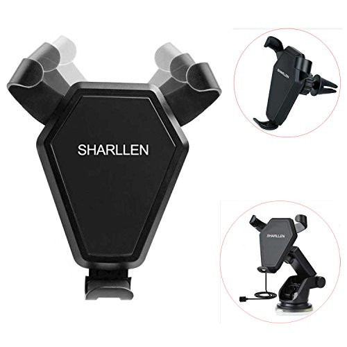 Wireless Car Charger, SHARLLEN Fast Charging Car Mount Air Vent Compatible for Samsung Galaxy S9,S8, S7,S6/S7 Edge, Note 8/5, Standard Charge for iPhone Xs/MAX/XR/X/8/8 Plus& Qi Enabled Devices