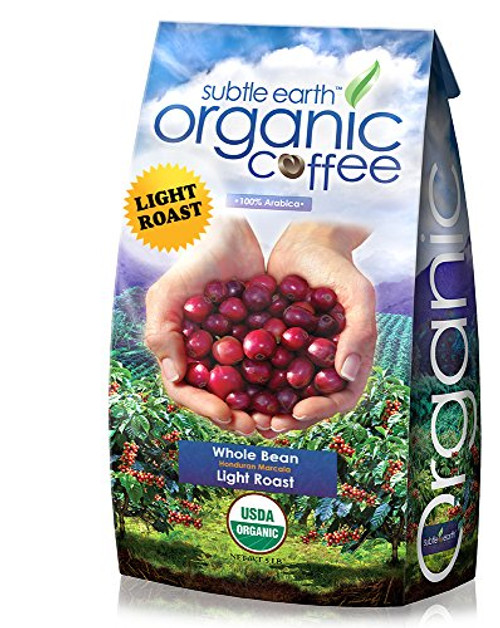 5LB Cafe Don Pablo Subtle Earth Organic Gourmet Coffee - Light Roast - Whole Bean Coffee - USDA Certified Organic - 100% Arabica, 5 Pound