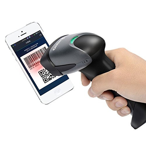 QR Barcode Scanner Eyoyo Wired Handheld 1D 2D USB CCD Barcode Reader For Mobile Payment Computer Screen Scan (Black)