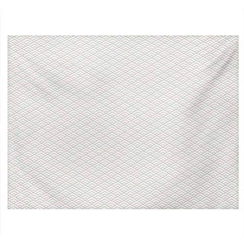 ScottDecor Geometric Undersea Backdrop Angled Lines and Rhombuses Checkered Composition Minimalist Art Inspirations Used for Household and Office Aquarium Beige and White W24 x L12 Inch