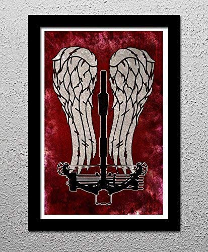 Daryl Dixon - Walking Dead - Wings - 13x19 Original Minimalist Art Poster Print