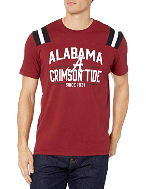 OTS NCAA Alabama Crimson Tide Mens Lineup Short Sleeve Tee Line Up X-Large OTS NCAA Alabama Crimson Tide Mens Lineup Short Sleeve Tee Line Up X-Large