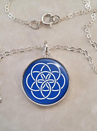 International Flag Planet Earth .925 Sterling Silver Necklace