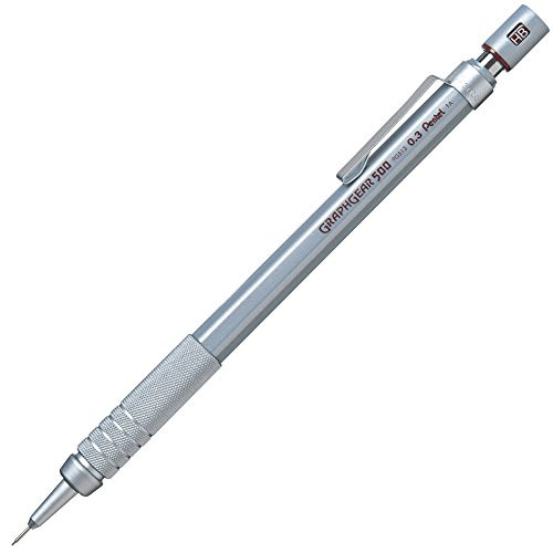 Pentel Packaged Graph Gear 500 Automatic Drafting Pencil 0.3mm Brown Accents -XPG513-